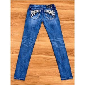 Miss Me Women's Mid Rise Skinny Stretch Denim Jeans Size 26x31 EUC